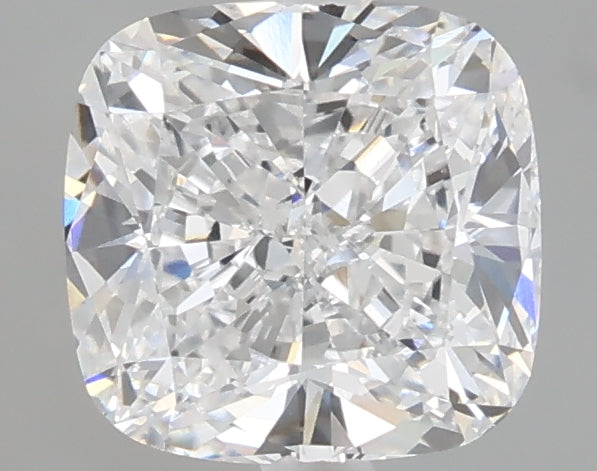 2.02 carat cushion lab grown diamond D color VVS2 clarity