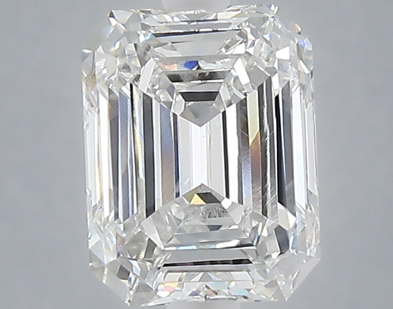 2.07 carat emerald lab grown diamond E color VVS2 clarity