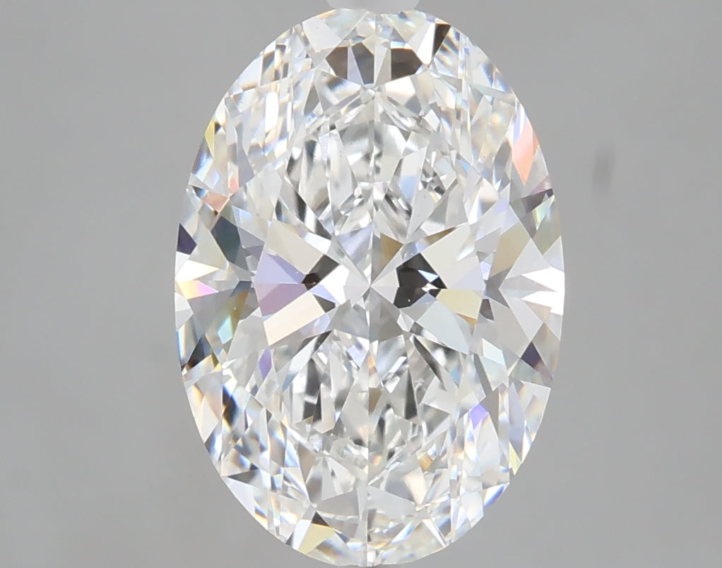 3.27 carat oval lab grown diamond E color VS1 clarity