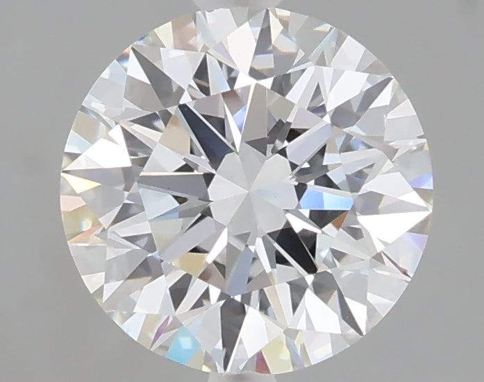 2.01 carat round lab grown diamond F color VVS2 clarity