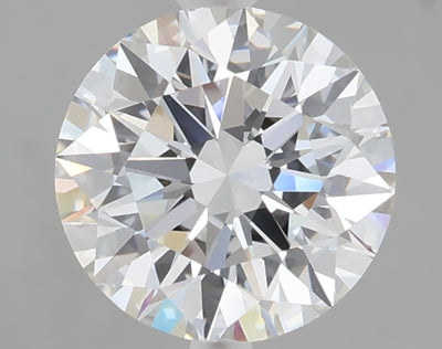 2.01 carat round lab grown diamond F color VVS2 clarity