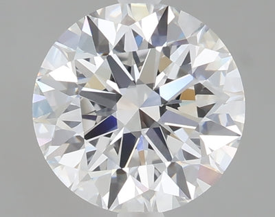 2.06 carat round lab grown diamond E color VVS2 clarity