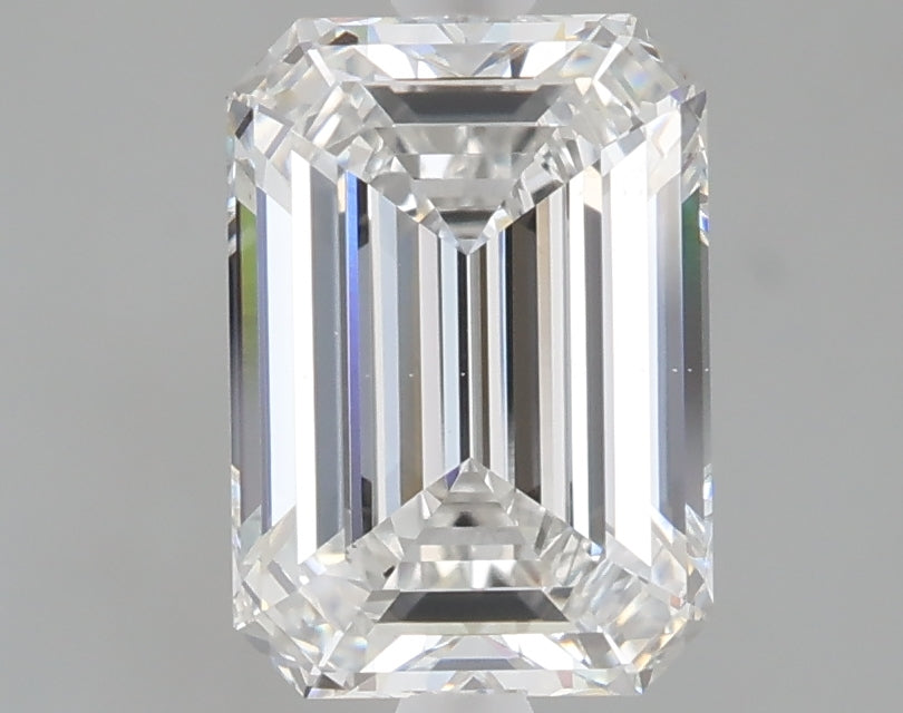 2.32 carat emerald lab grown diamond E color VS1 clarity
