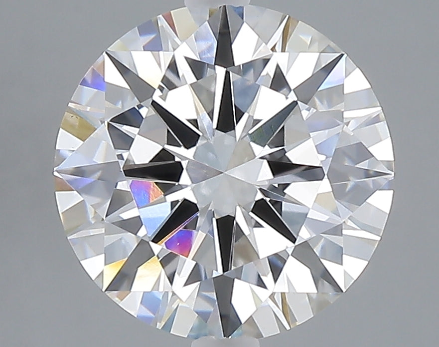 3.52 carat round lab grown diamond F color VVS2 clarity