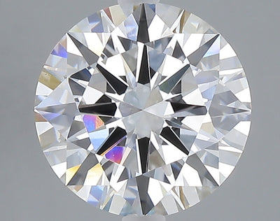3.52 carat round lab grown diamond F color VVS2 clarity