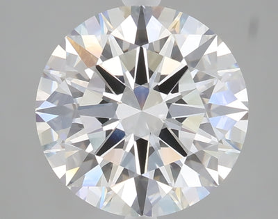 3.22 carat round lab grown diamond F color VVS2 clarity