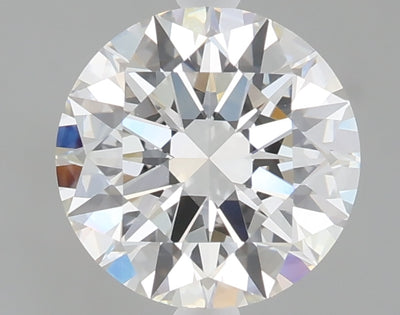 2.01 carat round lab grown diamond F color VVS2 clarity