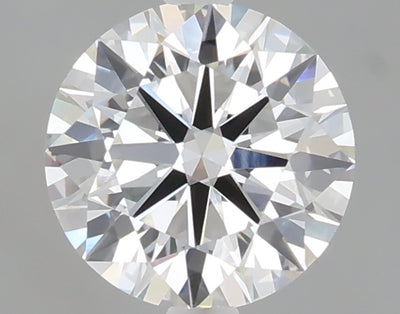 1.54 carat round lab grown diamond D color VVS2 clarity