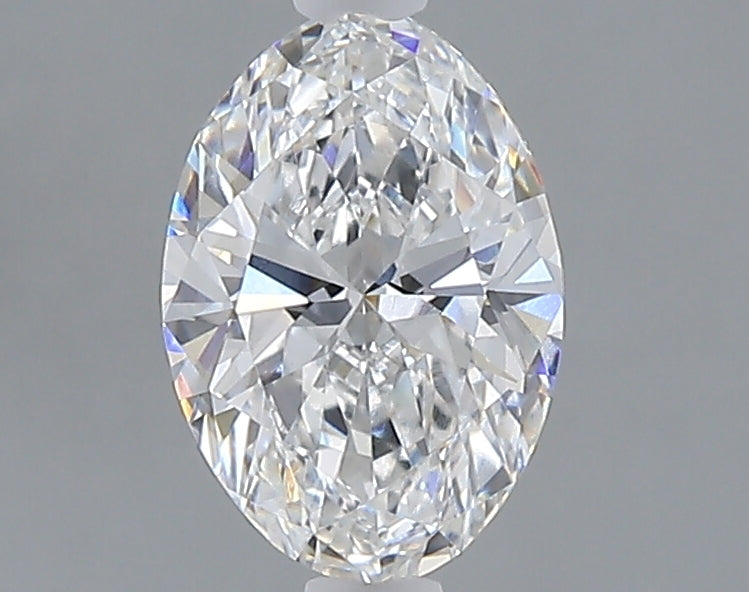 1.07 carat oval lab grown diamond E color VVS2 clarity