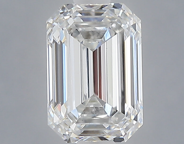 1.05 carat emerald lab grown diamond E color VS1 clarity
