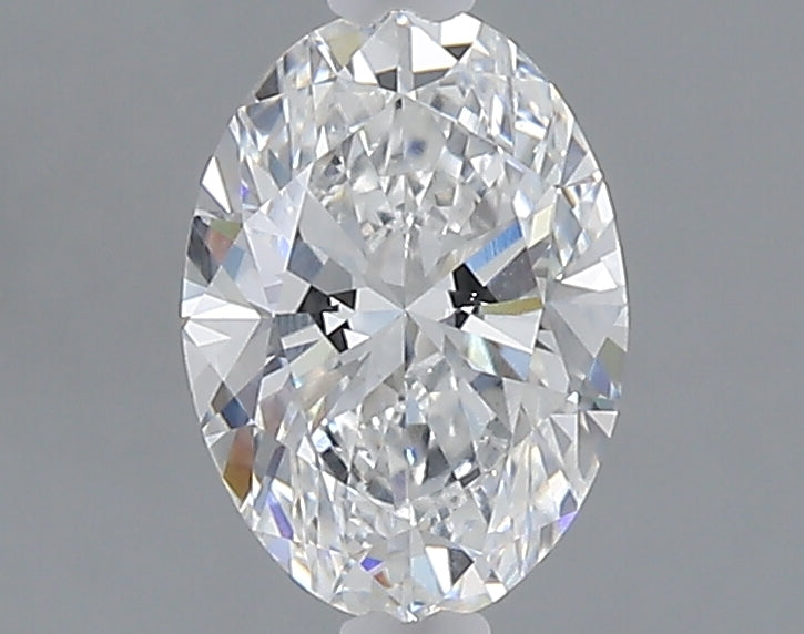 1.08 carat oval lab grown diamond E color VVS2 clarity