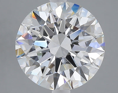 3.57 carat round lab grown diamond E color VS1 clarity