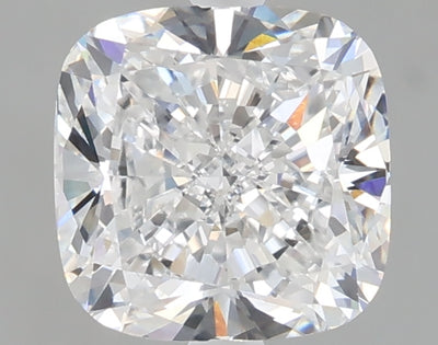 2.07 carat cushion lab grown diamond D color VVS2 clarity