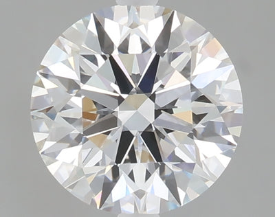 2.05 carat round lab grown diamond F color VVS2 clarity