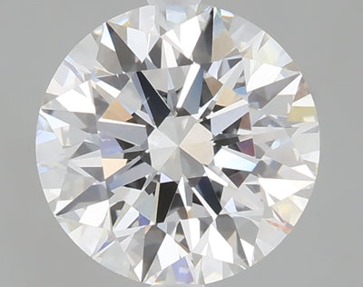 2.35 carat round lab grown diamond F color VVS2 clarity