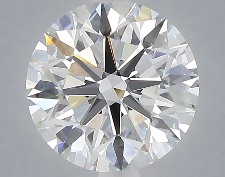 2.52 carat round lab grown diamond E color VVS2 clarity