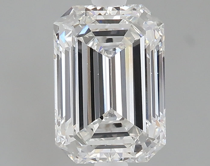 1.53 carat emerald lab grown diamond E color VS1 clarity
