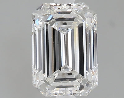 1.53 carat emerald lab grown diamond E color VS1 clarity