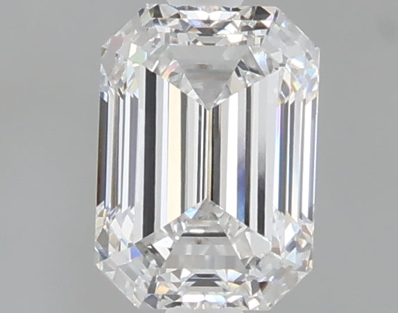 1.02 carat emerald lab grown diamond E color VVS2 clarity
