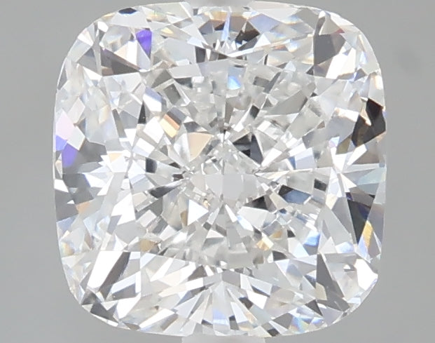 2.06 carat cushion lab grown diamond D color VS1 clarity