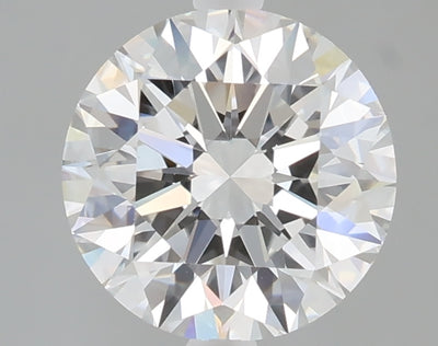 2.01 carat round lab grown diamond F color VVS2 clarity