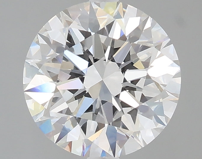2.02 carat round lab grown diamond F color VVS2 clarity