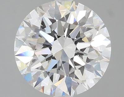 2.02 carat round lab grown diamond F color VVS2 clarity