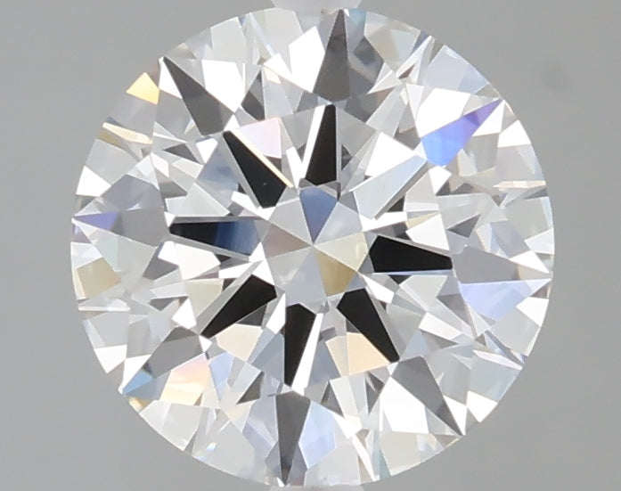 2.01 carat round lab grown diamond E color VVS2 clarity