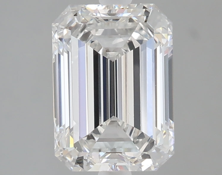 2.07 carat emerald lab grown diamond E color VVS2 clarity