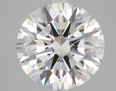 3.01 carat round lab grown diamond F color VS1 clarity