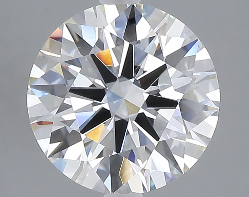 3.09 carat round lab grown diamond E color VVS2 clarity