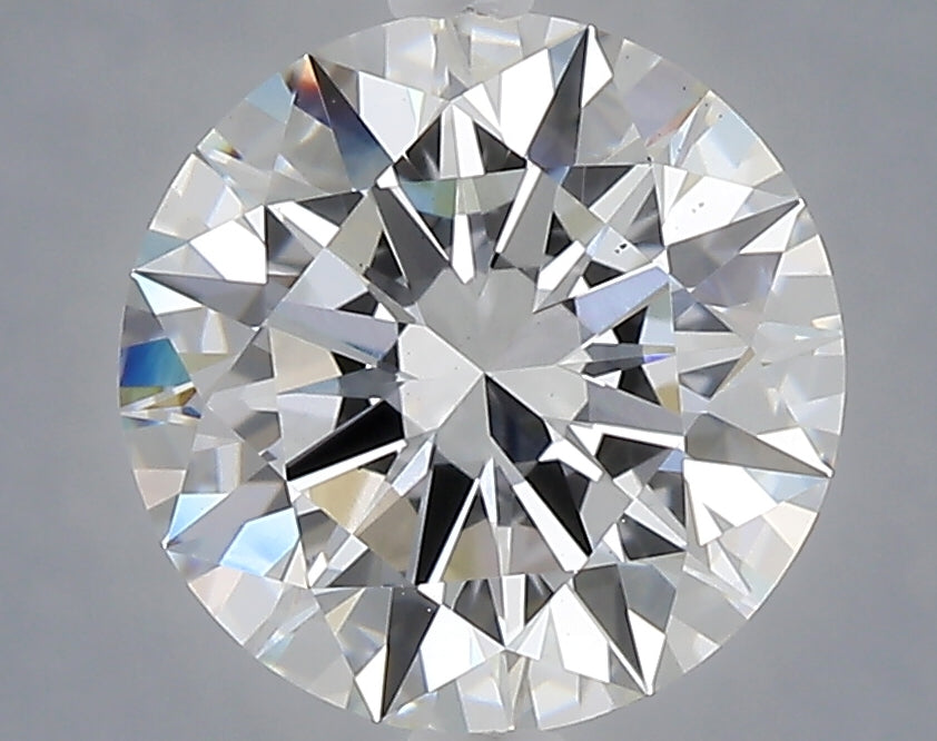 3.03 carat round lab grown diamond E color VS2 clarity