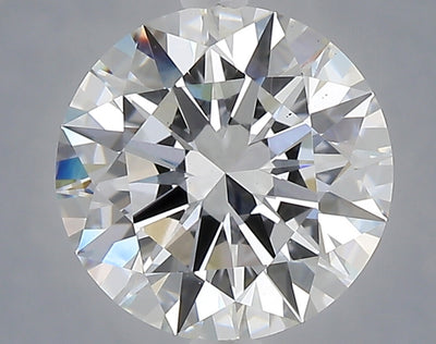 3.03 carat round lab grown diamond E color VS2 clarity