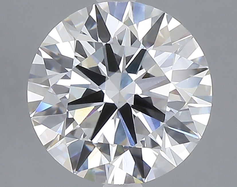 3.06 carat round lab grown diamond E color VVS2 clarity