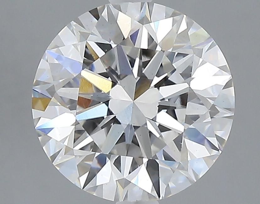 3.09 carat round lab grown diamond F color VS1 clarity