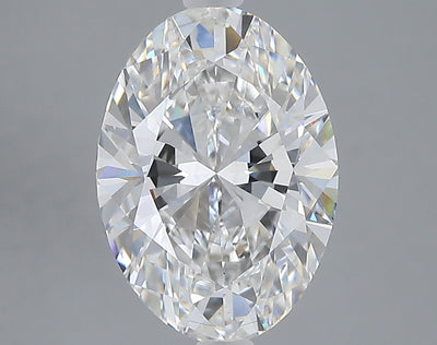 3.23 carat oval lab grown diamond E color VS2 clarity