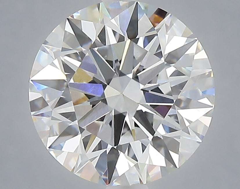 3.04 carat round lab grown diamond E color VVS2 clarity