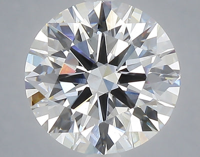 3.02 carat round lab grown diamond E color VS2 clarity