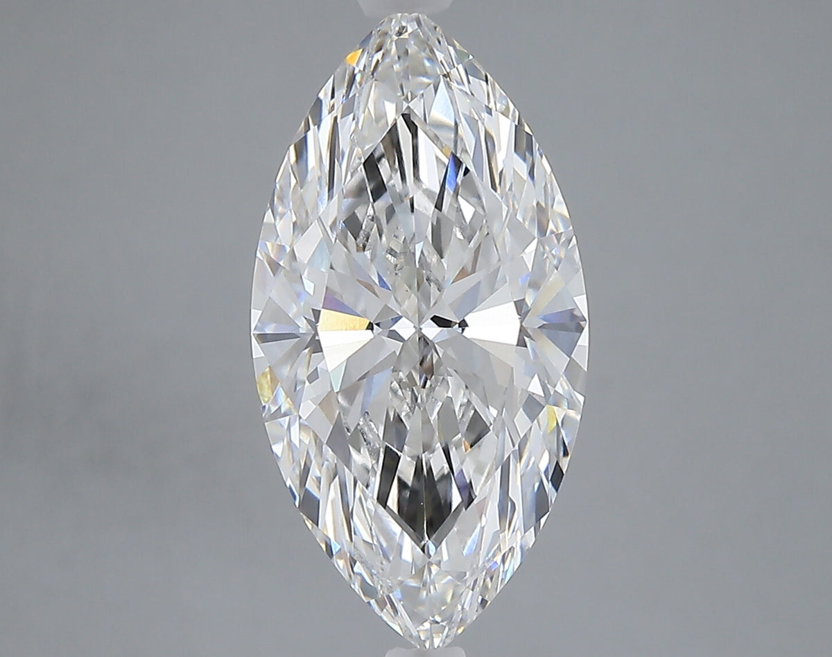 4.09 carat marquise lab grown diamond F color VVS2 clarity