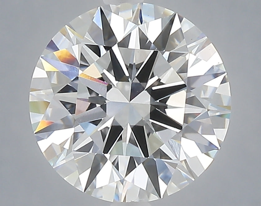 3.09 carat round lab grown diamond F color VS1 clarity