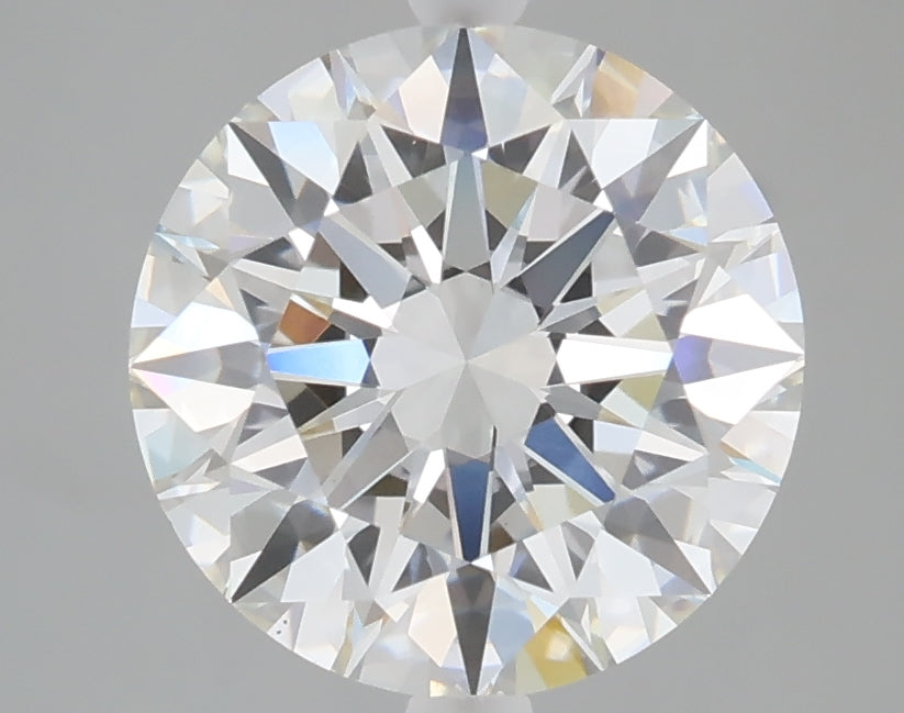 3.06 carat round lab grown diamond F color VS1 clarity