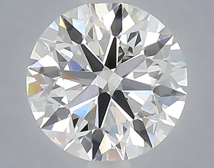 1.59 carat round lab grown diamond F color VVS2 clarity