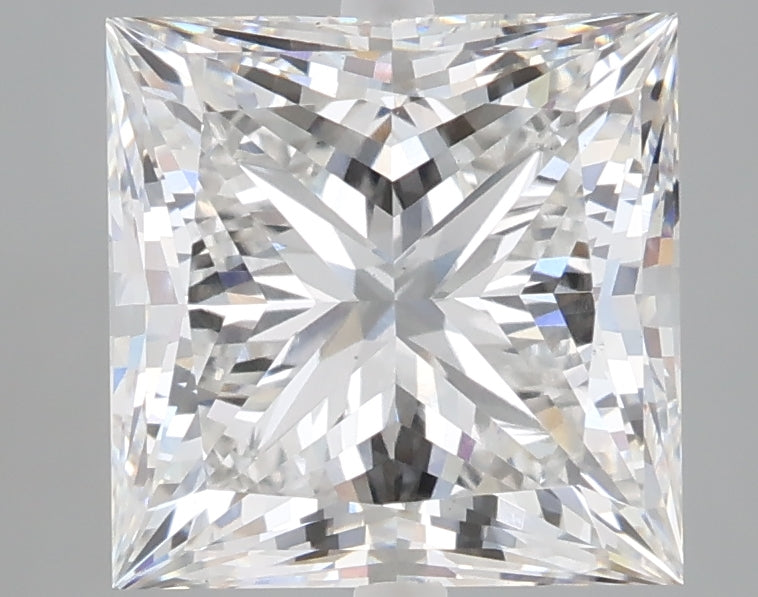 4.02 carat princess lab grown diamond E color VS1 clarity