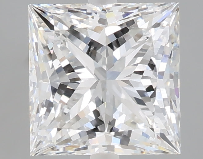 2.52 carat princess lab grown diamond E color VVS2 clarity