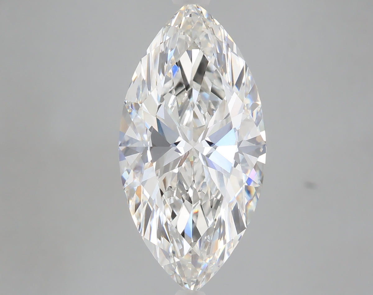 5.10 carat marquise lab grown diamond F color VVS2 clarity