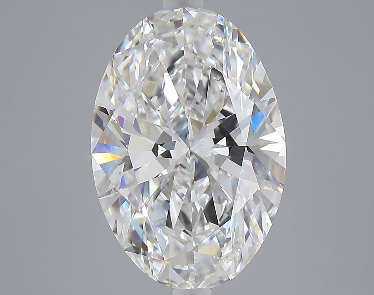 5.29 carat oval lab grown diamond E color VS1 clarity