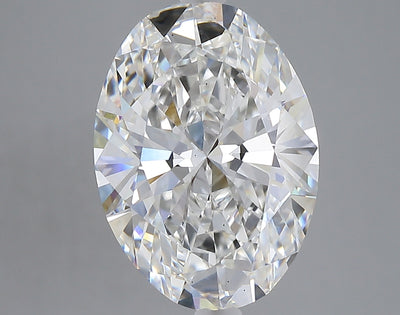 5.03 carat oval lab grown diamond F color VS2 clarity