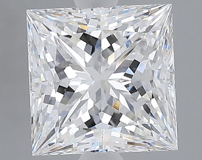 2.59 carat princess lab grown diamond E color VS1 clarity