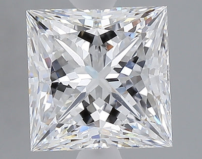 2.55 carat princess lab grown diamond E color VS1 clarity