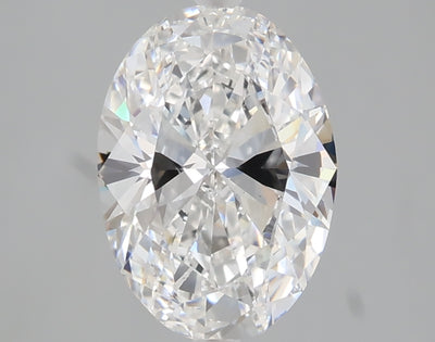 2.00 carat oval lab grown diamond E color VS2 clarity